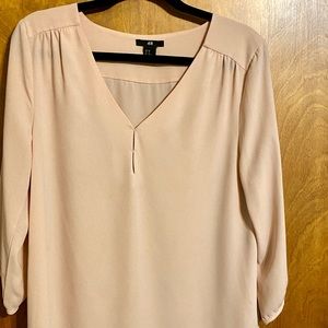 H&M Women’s Blouse Blush Pink Size 12